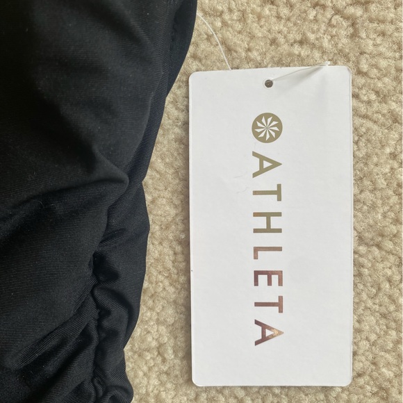 🆕 Athleta Square Bra Cup Tankini Size 34B/C Black NWT - Picture 8 of 8